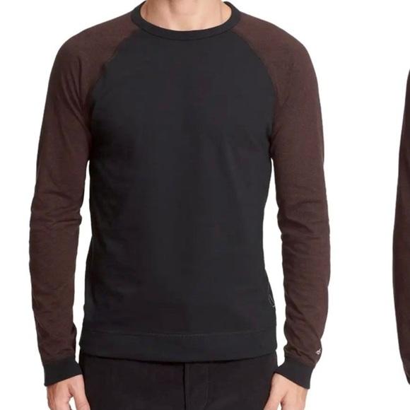 RAG & BONE Color Block Raglan Sleeve Sweatshirt - Picture 1 of 11